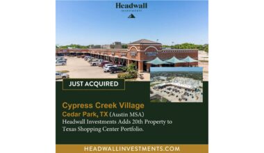 Headwall Investments Bolsters Texas Presence with 20th Unanchored Shopping Center Acquisition, Solidifying Leadership in Convenience Retail Sector