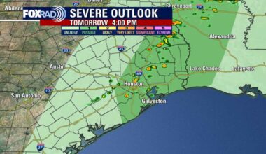 Houston weather: Next cold front arrives Tuesday; chance for storms