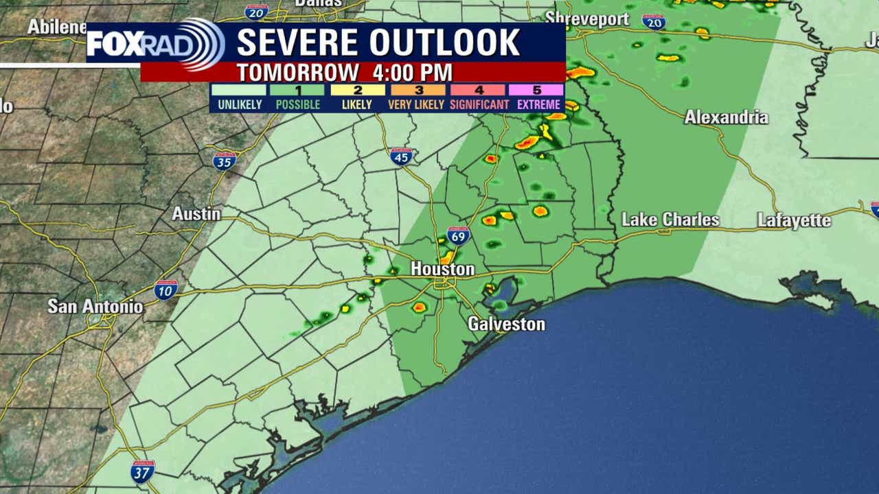 Houston weather: Next cold front arrives Tuesday; chance for storms