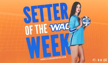 Ledermueller Collects Fourth WAC Setter of the Week Award