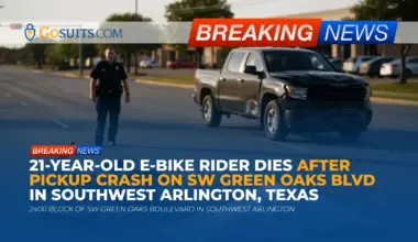 21-Year-Old E-Bike Rider Dies After Pickup Crash on SW Green Oaks Blvd in Southwest Arlington, Texas