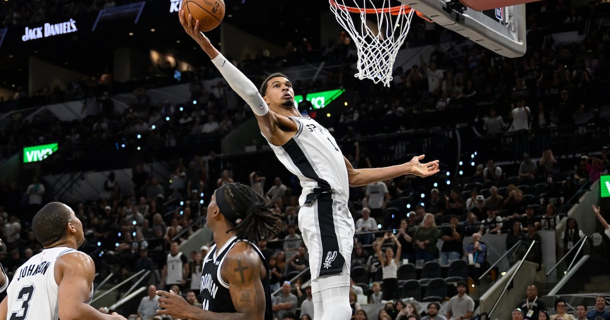 Victor Wembanyama has 31 points, 14 rebounds as San Antonio Spurs remain unbeaten with victory over Brooklyn Nets