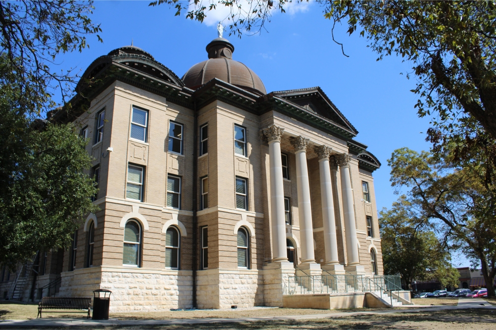 Pictured is the Hays County courthouse