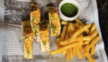 Sandwiches and fries