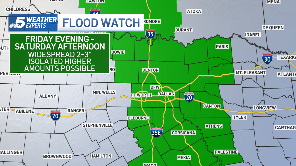 Stormy weather expected in North Texas this weekend – NBC 5 Dallas-Fort Worth