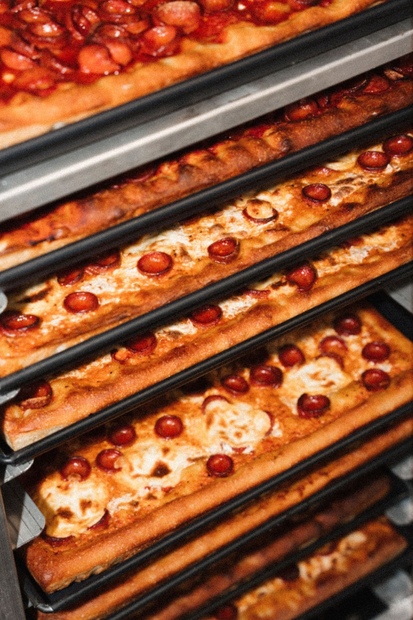 Prince Street Pizza serves pizzas whole or by the slice. Options include Spicy Vodka, a...