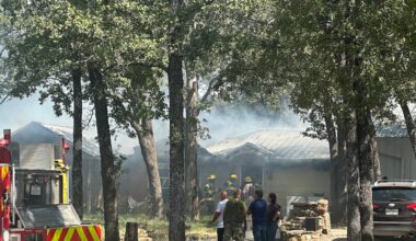 Fire ravages home in Axtell, Texas