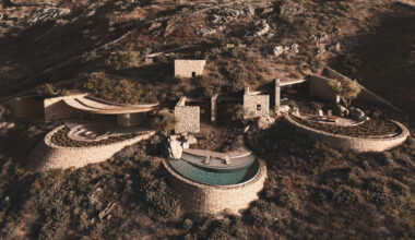 terraces open residence by aristides dallas toward the aegean