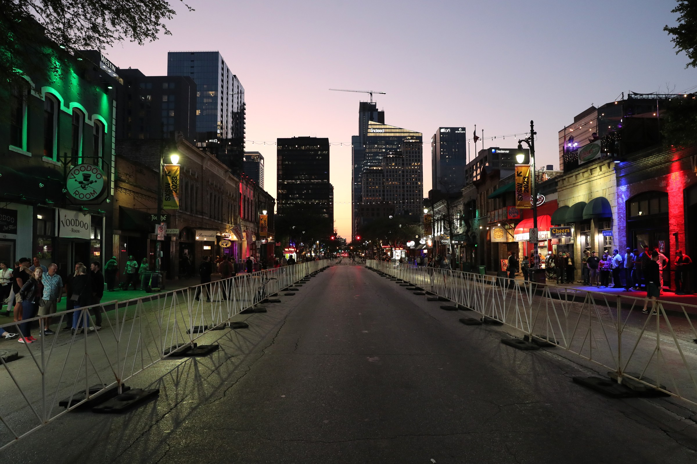 AUSTIN, TEXAS - MARCH 10: A view of 6th Street during the 2023 SXSW Conference and Festivals on March 10, 2023 in Austin, Texas. (Photo by Hutton Supancic/Getty Images for SXSW)