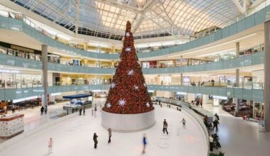 Holiday tree at Galleria Dallas