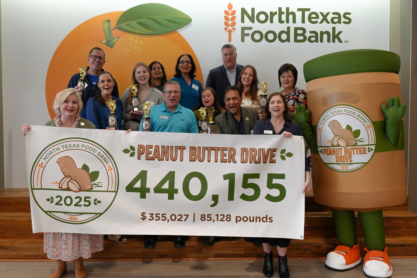 Plano tops donations in 12th annual North Texas Food Bank Peanut Butter Drive