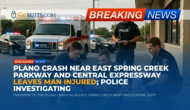 Plano crash near East Spring Creek Parkway and Central Expressway leaves man injured; police investigating