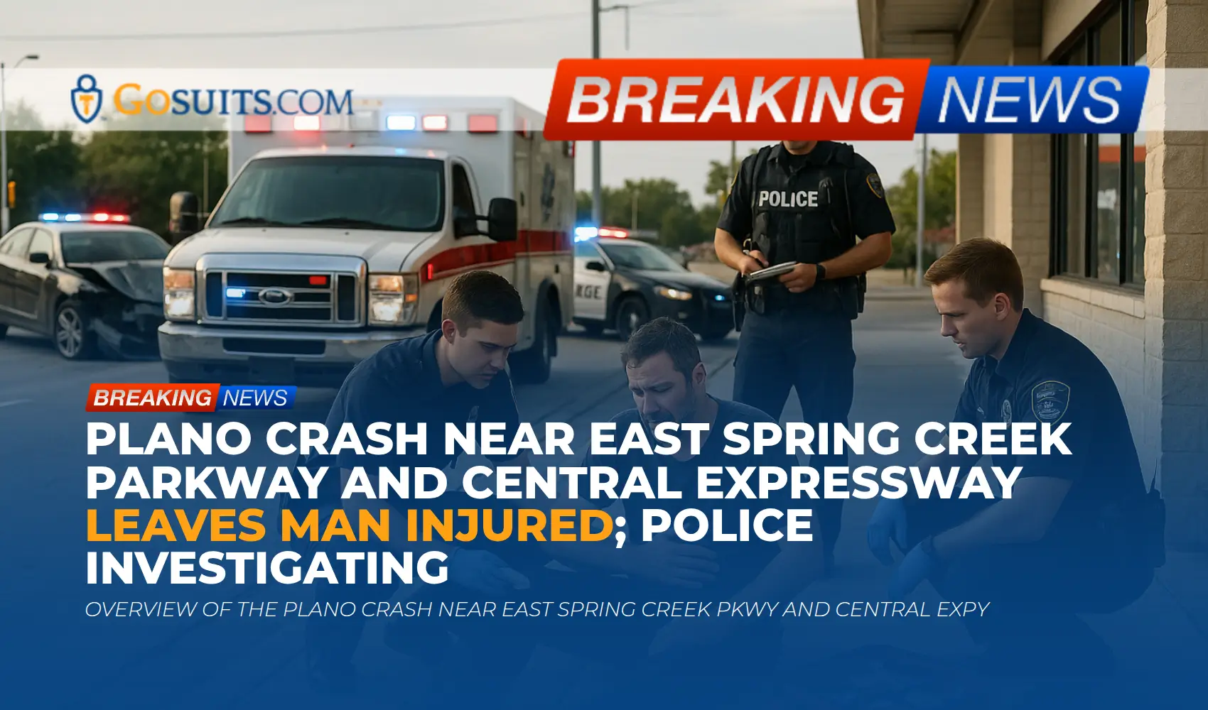 Plano crash near East Spring Creek Parkway and Central Expressway leaves man injured; police investigating