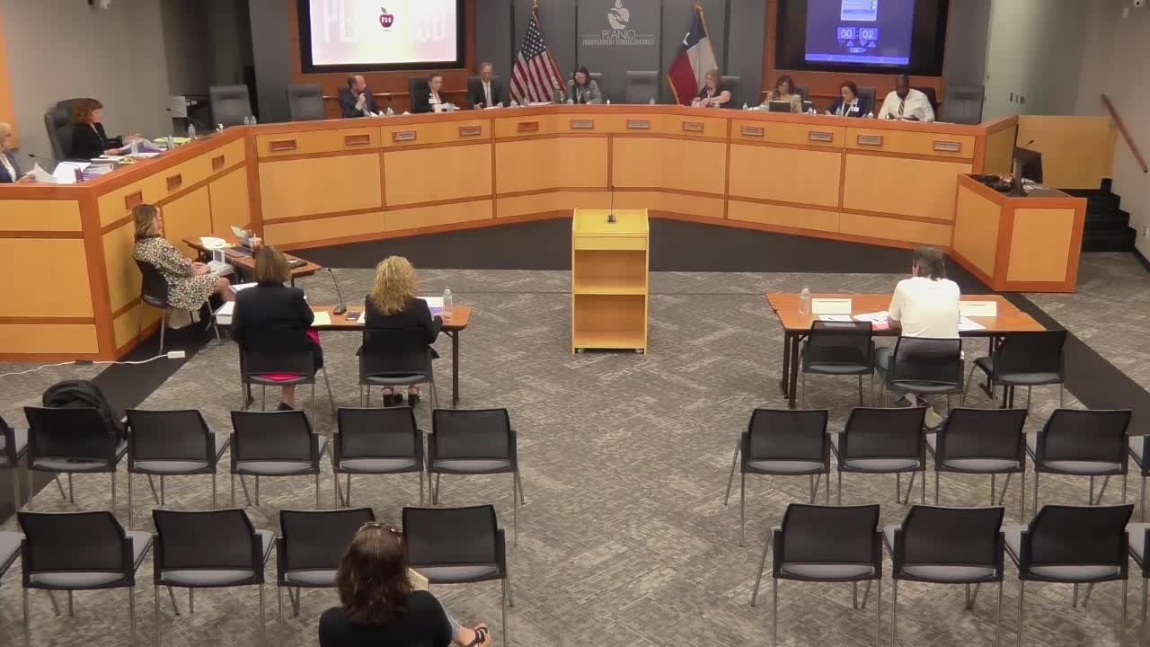 Plano ISD trustees deny two level‑3 grievances, uphold change limiting non‑agenda public comment