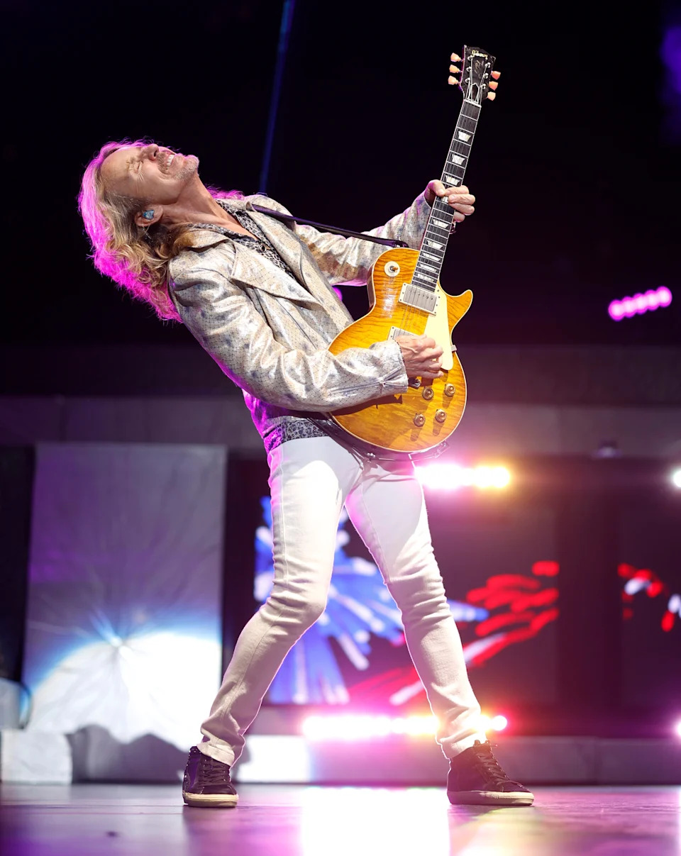 Tommy Shaw of Styx performs at Ascend Amphitheater on July 12, 2024 in Nashville, Tennessee.