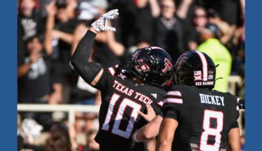 LB's TD: Jacob Rodriguez strikes Heisman pose again as No. 8 Texas Tech routs UCF 48-9
