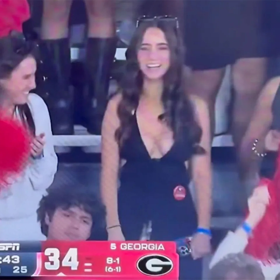 A female Georgia fan has the internet buzzing after she was shown on the ESPN broadcast during a 35-10 win over Texas at Sanford Stadium on Saturday, November 15, 2025. X