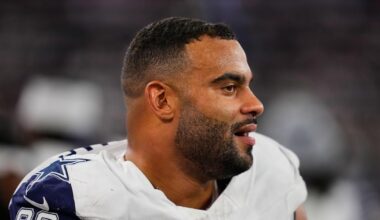 Dallas Cowboys DT Solomon Thomas arrives for Monday’s game in ‘Star Wars’-themed costume