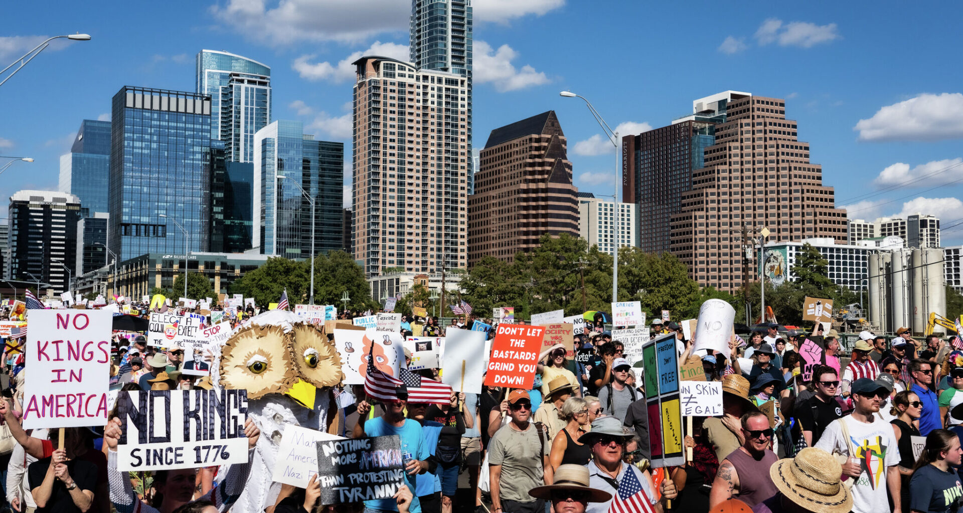 State employee says he was fired for promoting Austin No Kings rally