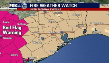 Houston weather: Cold front, followed by fire watch