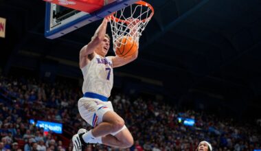 Darryn Peterson sits out Kansas win with tight hamstring