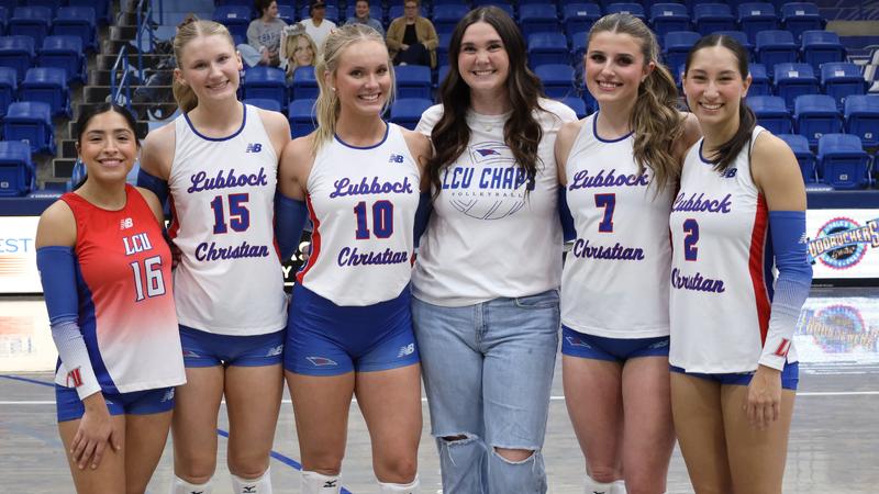 Lady Chaps Clinch Share of LSC Title in Five-Set Thriller