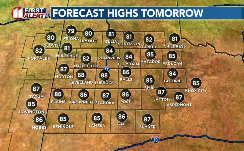 Today’s new record was 89 degrees.