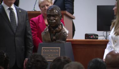 Statue of late Dallas County DA Craig Watkins unveiled at courthouse