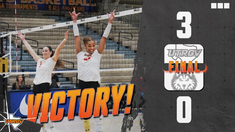 #2 Volleyball Sweeps #7 Huskies to Reach SLC Championship Semifinals