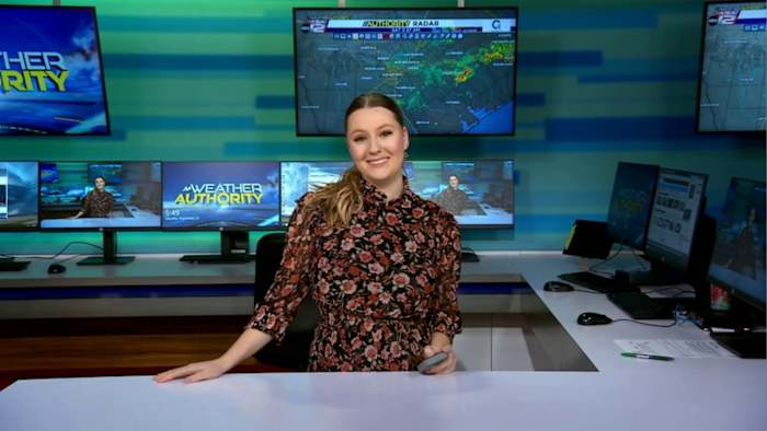 Lingering coastal showers Saturday give way to isolated storms Sunday