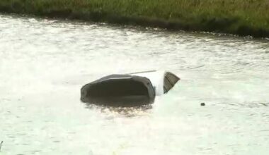 Driver crashes into Southwest Houston bayou after causing crash, officials say