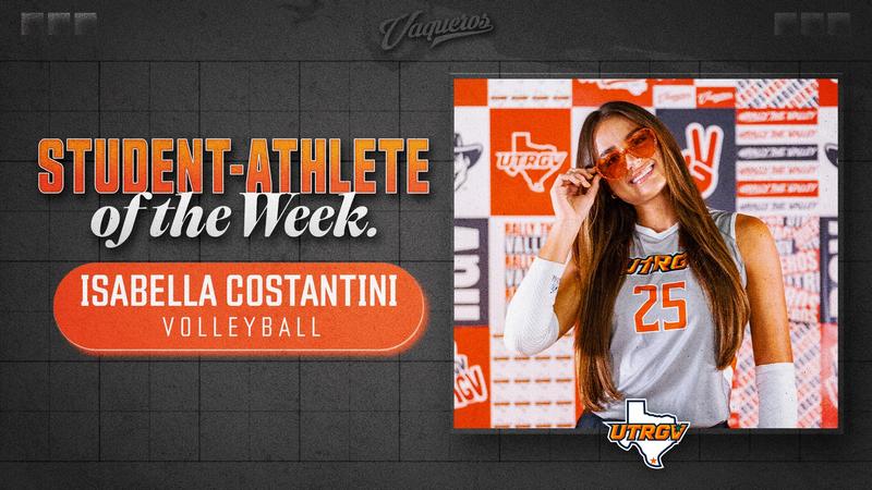 UTRGV Student-Athlete of the Week: Isabella Costantini
