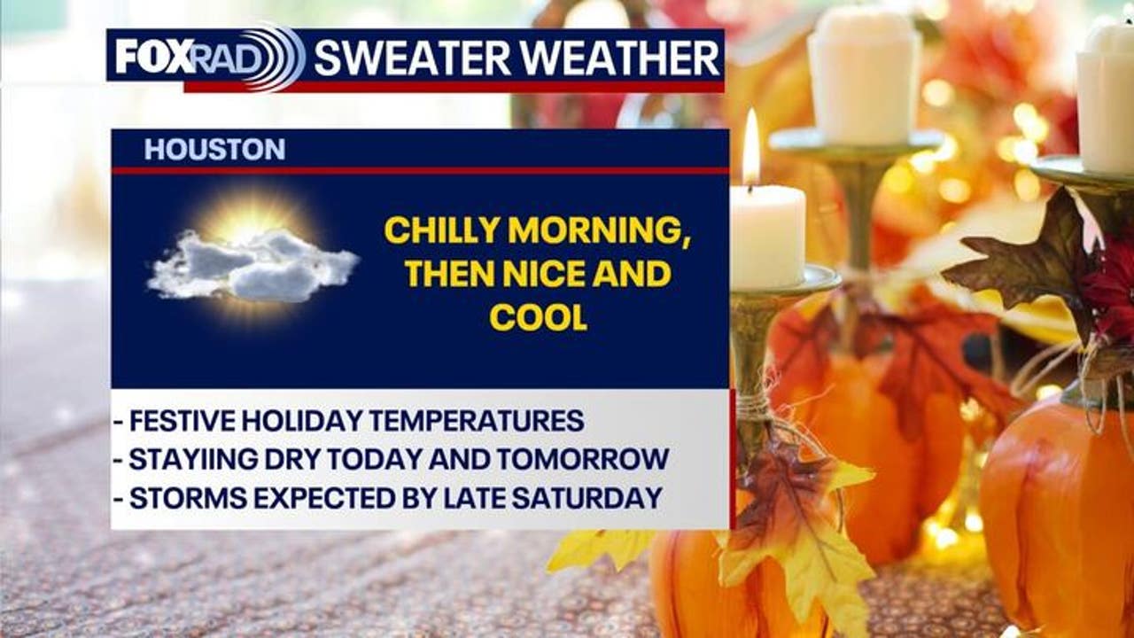 Houston weather: Sweaters for Thanksgiving; umbrellas for the weekend