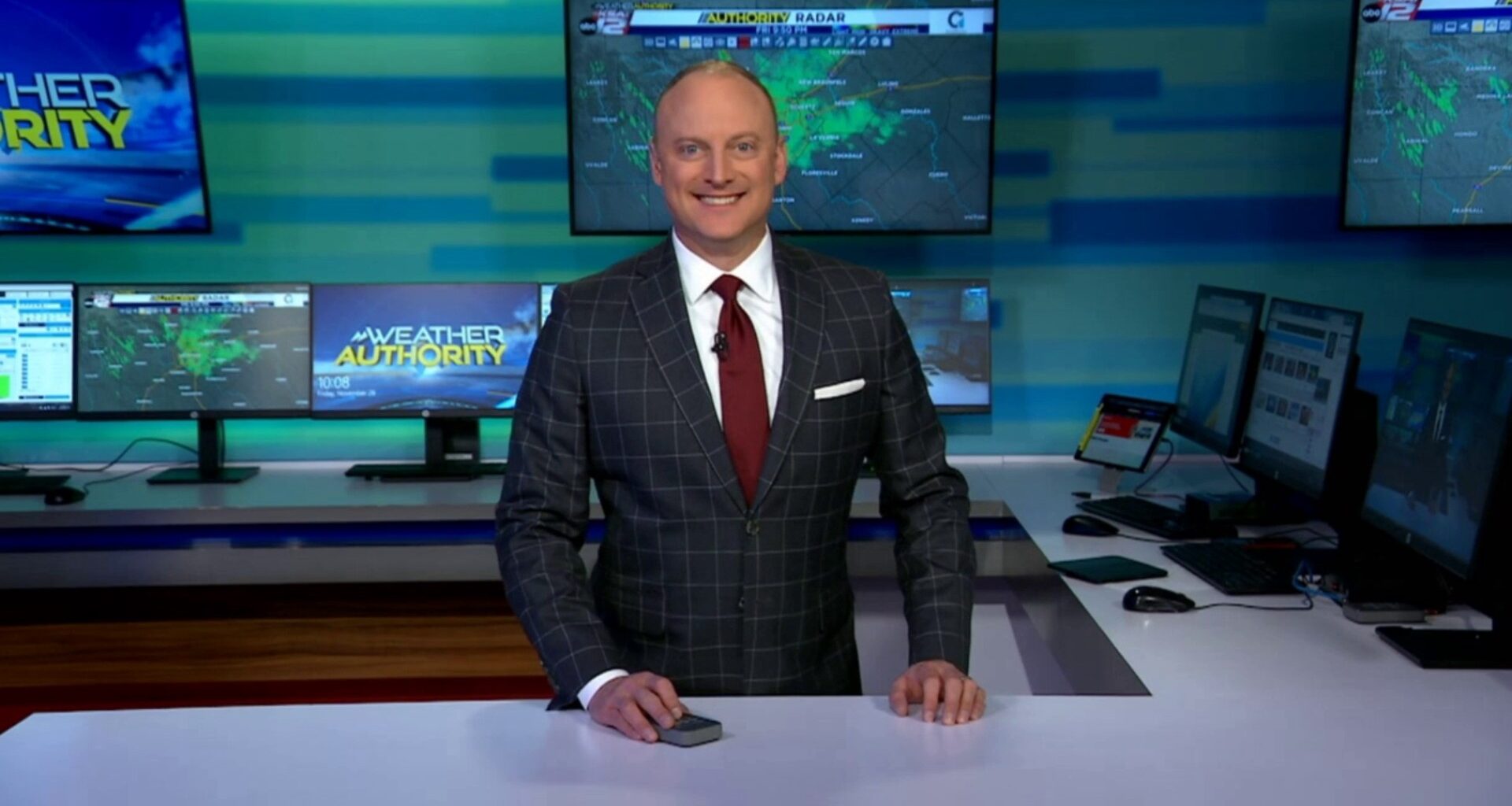 Damp Saturday morning, strong cold front Saturday night