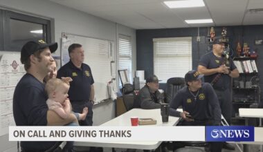On call and giving thanks: Firefighters spend the holiday serving the community