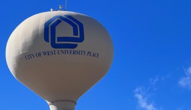 A photo of an elevated water storage tank