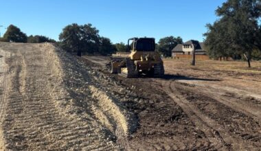Construction is underway on The Roundabout in Buda—a planned community hub aimed at enhancing local shopping, dining and recreation, while also giving the community a place to hang out. (Courtesy Tim Dowling)