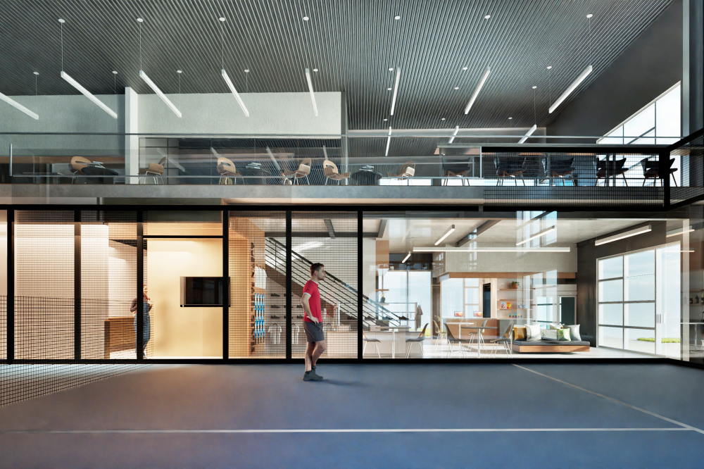 Rendering of Austin Padel Center