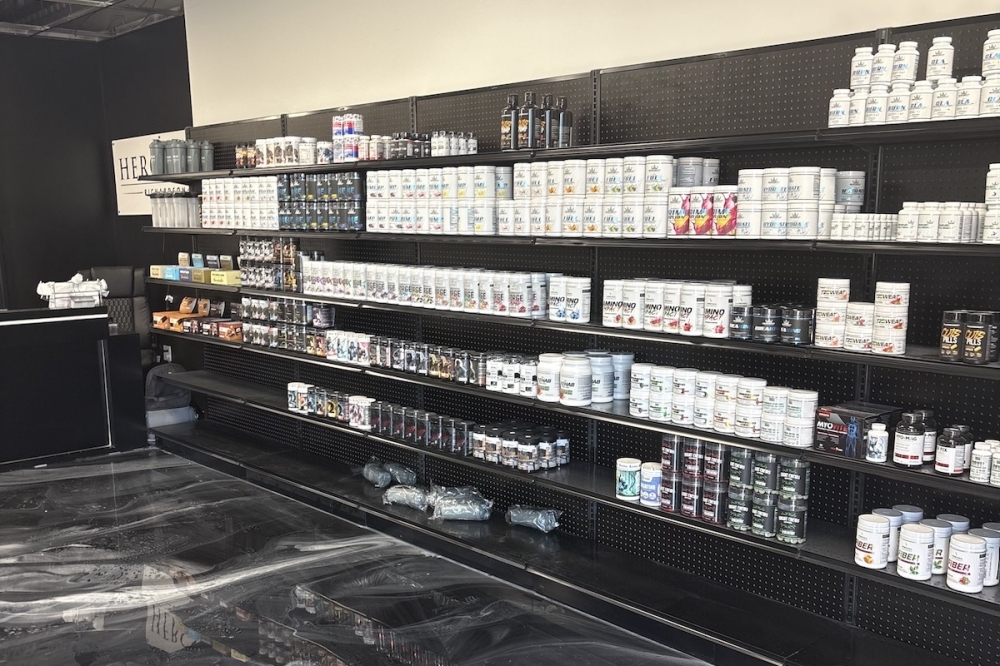 The store offers a variety of vitamin supplements for fitness and general health. (Courtesy HercSupps Richardson)