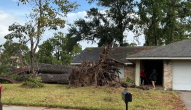 home damaged by storm