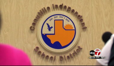 The Canutillo ISD logo displayed at the school district's offices.