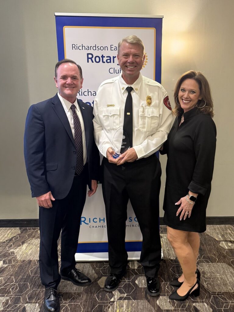 Local Rotary Clubs Honor Assistant Fire Chief Gene Senter