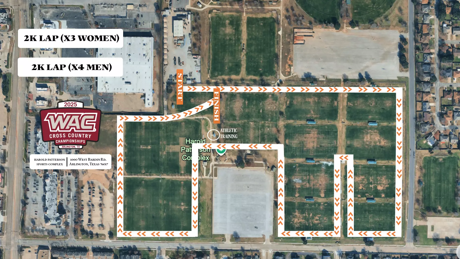 WAC Championships Course Map