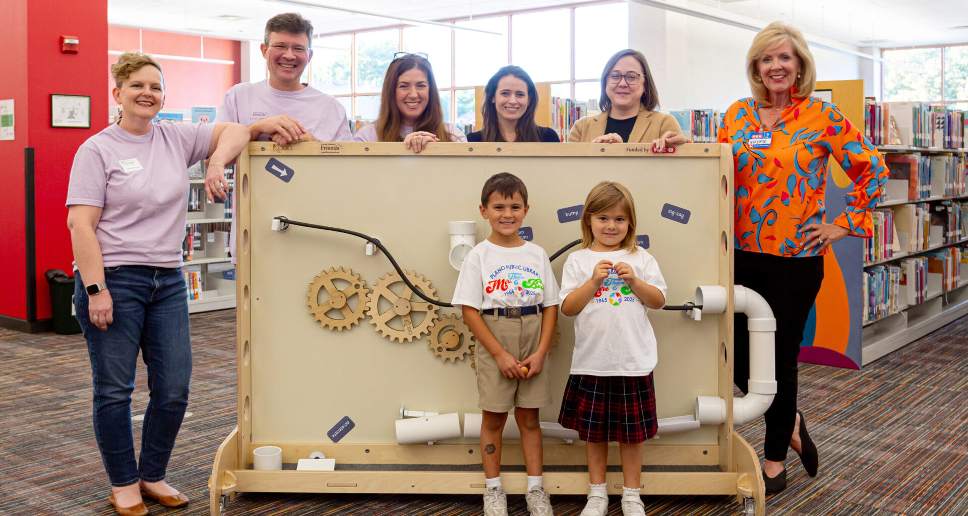 Plano Public Library receives STEM Play Walls after H-E-B donation
