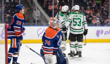 Edmonton Oilers’ Stuart Skinner pulled after four-goal first period vs. Dallas Stars