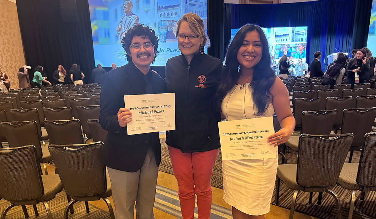 Two students honored with national award for storytelling project with formerly incarcerated individuals