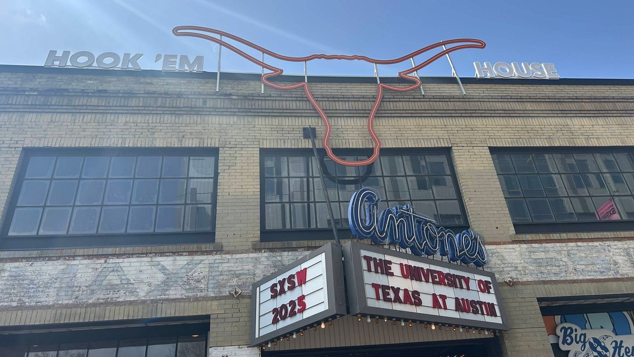 The University of Texas at Austin hosts Hook 'Em House at Antone's Nightclub for South by Southwest on Friday, March 7, 2025. (Spectrum News 1/Kelsey Leffingwell)