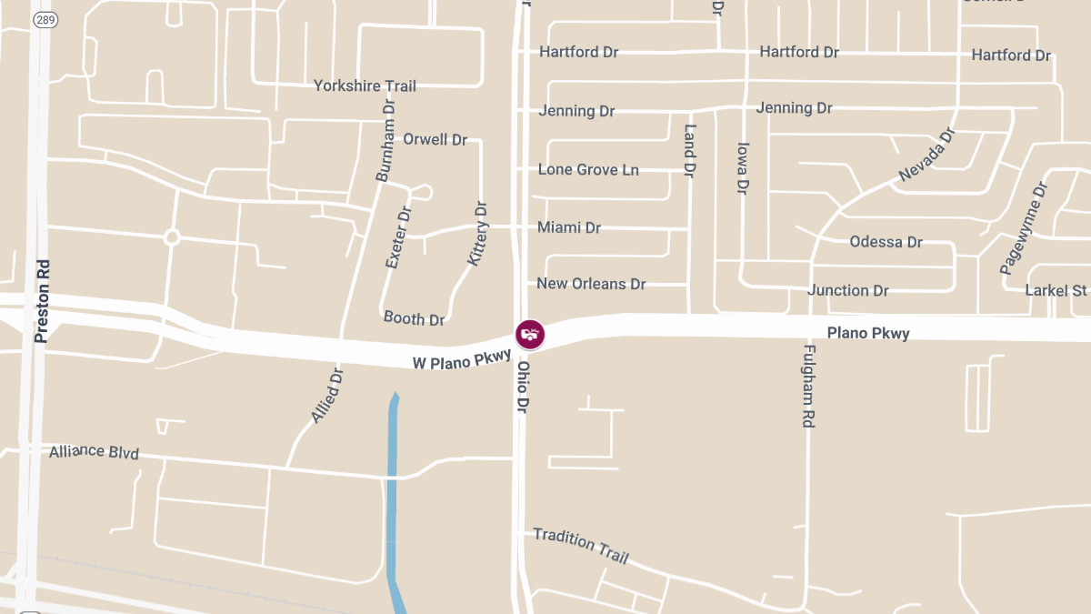 Plano, TX – Traffic Accident with Injuries at Plano Pkwy & Ohio Dr