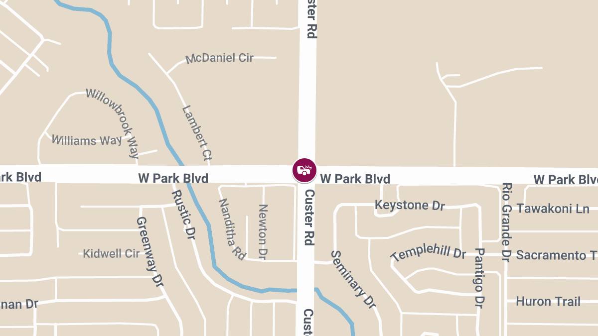 Plano, TX – Two SUVs Collide at Custer Rd & W Park Blvd, Injuries Reported