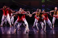 The Dallas Black Dance Theatre and DBDT: Encore! companies dance during the DanceAfrica!...